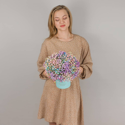 Коробка с цветной гипсофилой N 47195