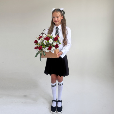 Сумка с хризантемой и розами Кения N 84590