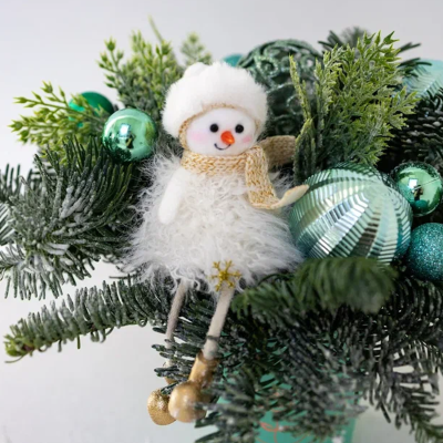 Композиция из нобилиса со снеговиком "Морозко" N 90866